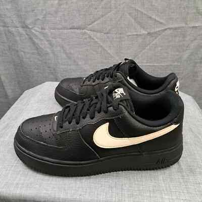 Nike Air Force Low '07 Black Leather 2018 Size Men