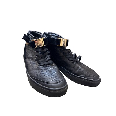 Cayler & Sons men s black leather Hamachi shoes sneakers size 9 SKU 3327