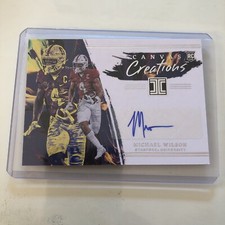 2023 Chronicles Draft Picks #CC-MWI Michael Wilson Canvas Creations Auto
