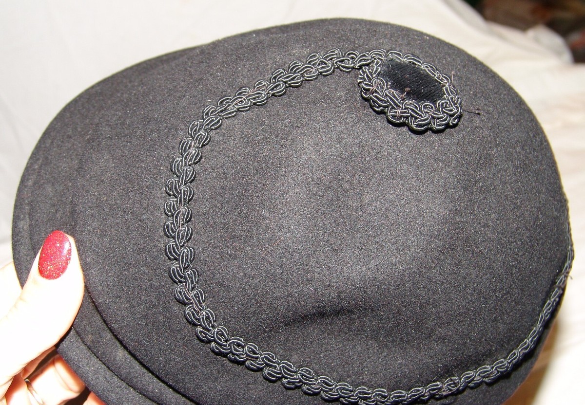 Coal Womens Elegant Black Wool Hat with Braided Band NWOT The Yukon Cable Knit Wool Brim Beanie | Coal Headwear main image 3