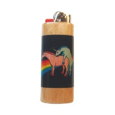 Unicorns Humping Rainbow Lighter Case Holder Sleeve Cover Fits Bic Lighters