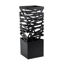 Dönges Regenschirmständer Schirmständer Metall mit Abtropfschale Haken schwarz