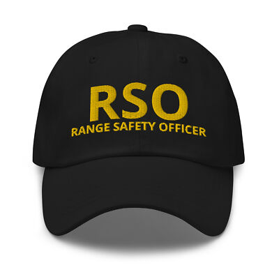 Range Safety Officer RSO Hat Cap Firearms Instructor Job