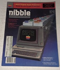 August 1985 Nibble Magazine Executive Card File ProDOS DOS 3.3 Blackjack