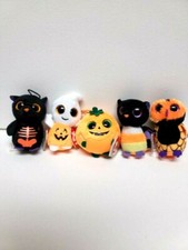 Ty Halloweenie Beanies New-Set of 5 MWMT-2013 Halloween Collection Releases