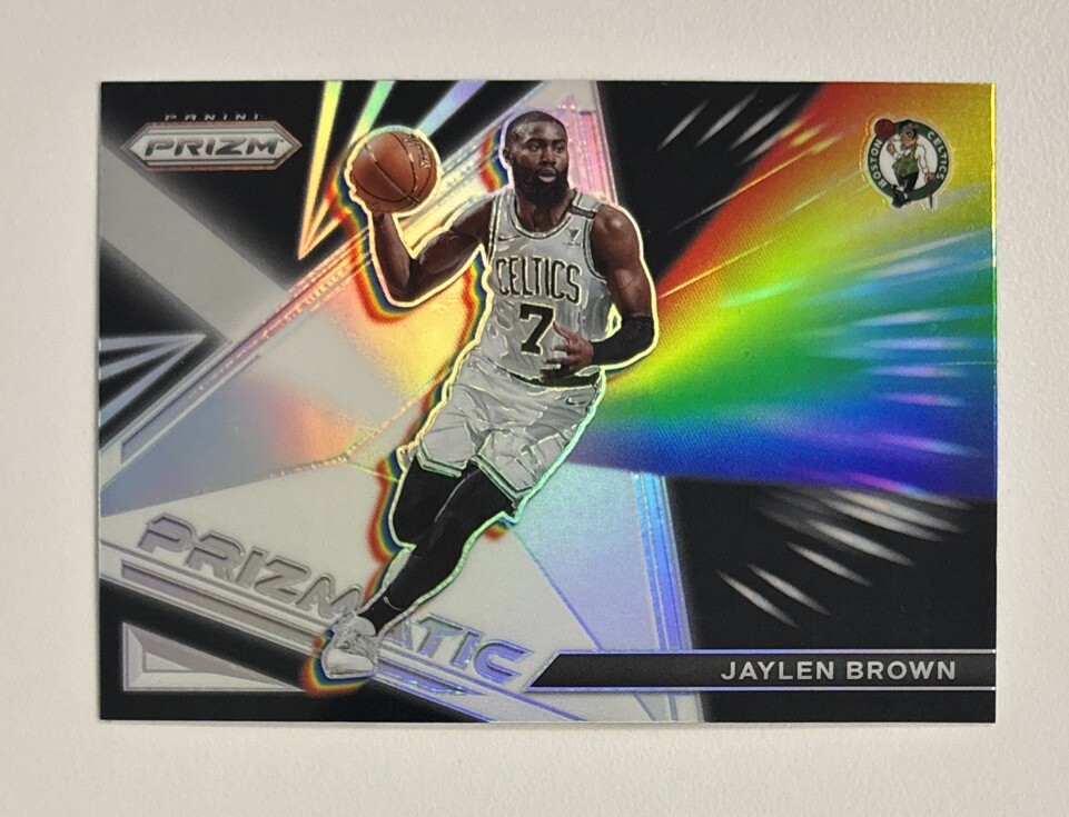 2021-22 Panini Prizm - Jaylen Brown - Prizmatic Silver Prizm #16 SP ☘️☘️☘️