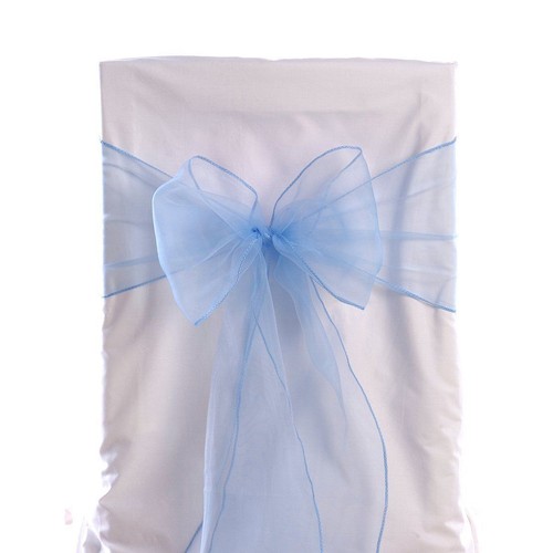 50 arcos de faja para silla organza 8""x108"" 30 colores extra anchos para boda VENTA EE. UU. - Imagen 7 de 9