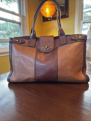 FOSSIL VTG Reissue Weekender Whiskey Brown Leather Shoulder