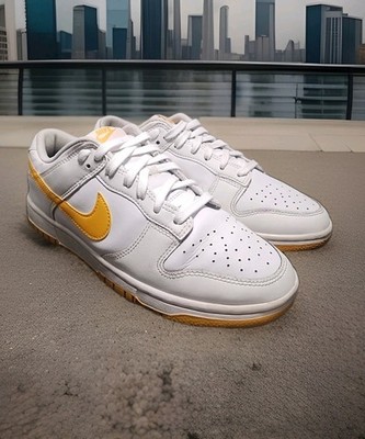 Nike Dunk Low Retro White/University Gold Men's 8.5 (DV0831 110)
