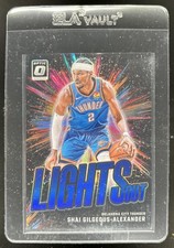 2024-25 Panini Donruss Optic Shai Gilgeous-Alexander Lights Out Blue #/49