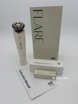 INIA FLARE 3-in-1 Red Light Therapy Lift Firm Infuse Microcurrent Facial Device