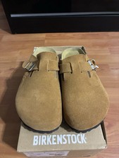 Birkenstock Boston caramel Suede Clog 38 US Women’s 7.5/8