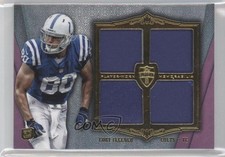 2012 Topps Supreme Rookie Relics Violet 5/5 Coby Fleener #SRQR-CF Quad Patch 3j2