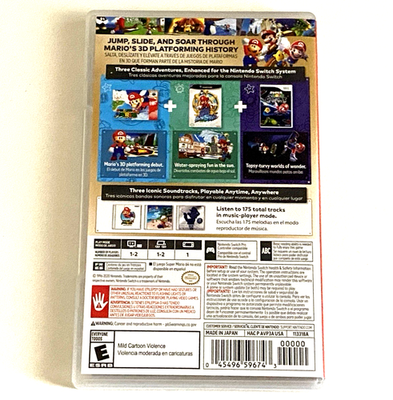 Super Mario 3D All-Stars Nintendo Switch Game Cartridge Case