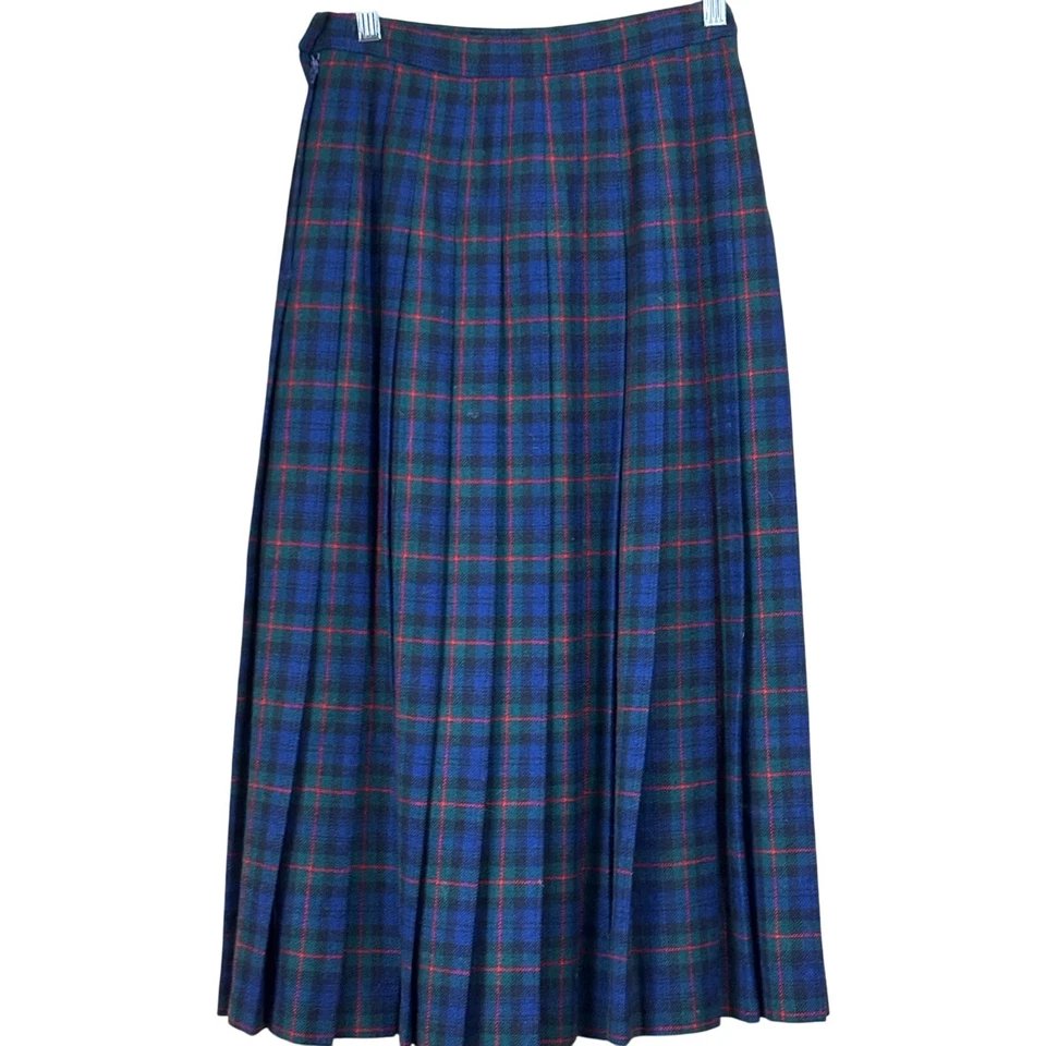 Pendleton Black Watch tartan plaid vintage pleated skirt, - Image 2 of 4