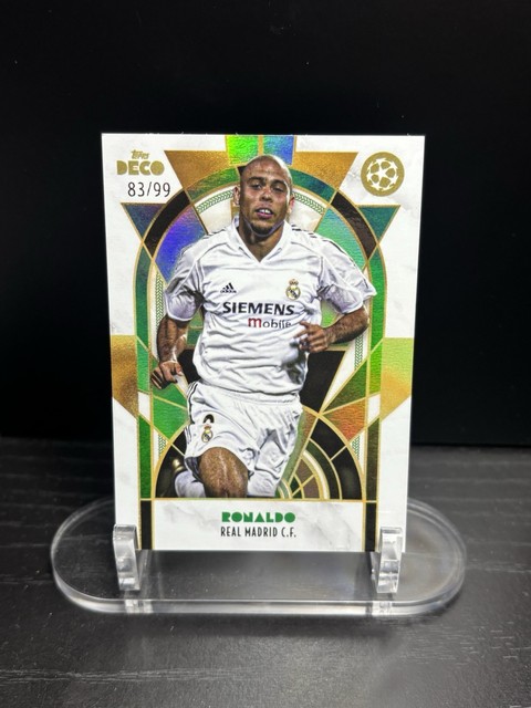Topps 2024 Deco UEFA Club Competitions Legends Ronaldo Real Madrid Green /99