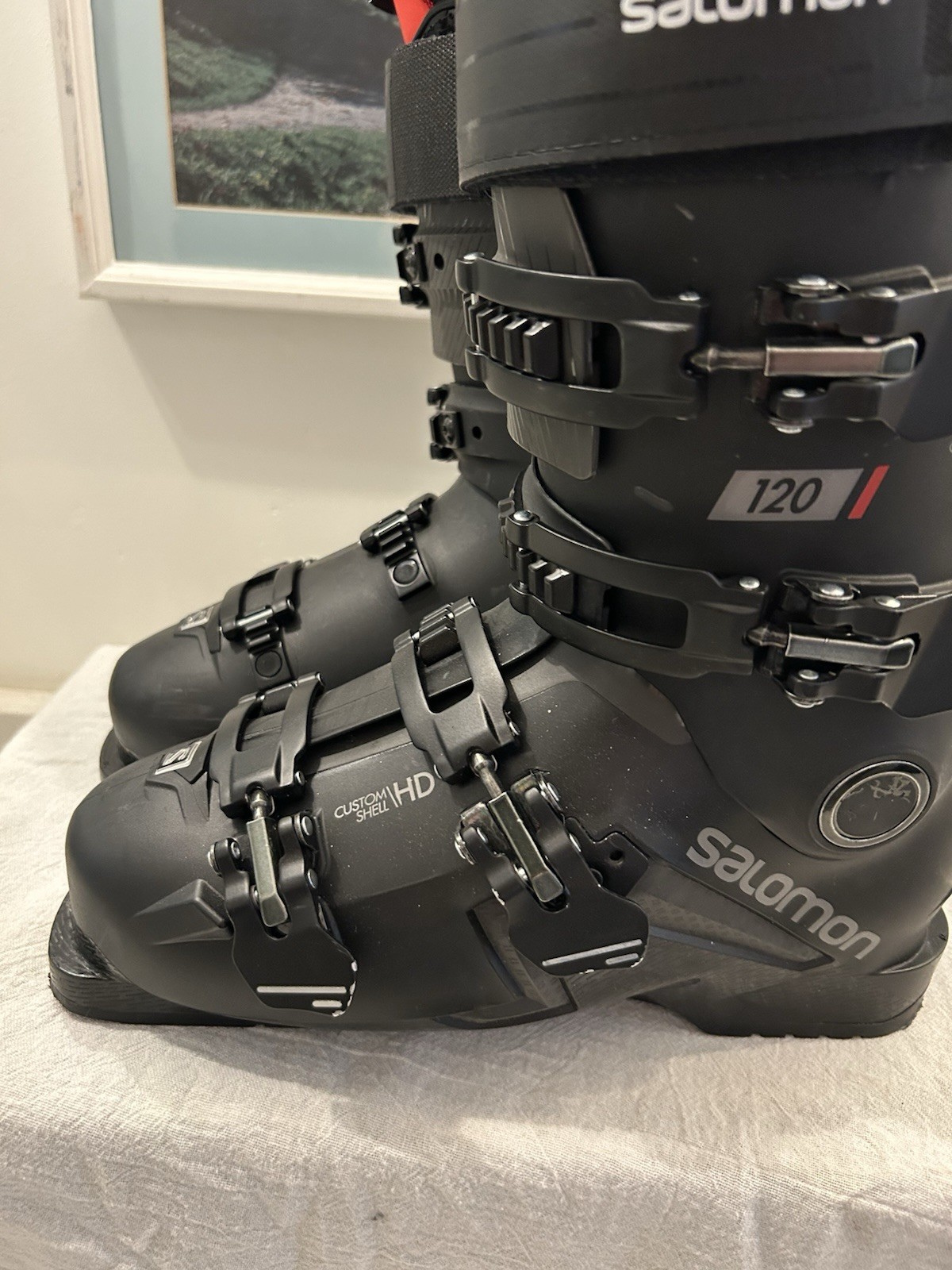 Scarponi da sci uomo Salomon S Pro 120 misura 26 5 nero rosso