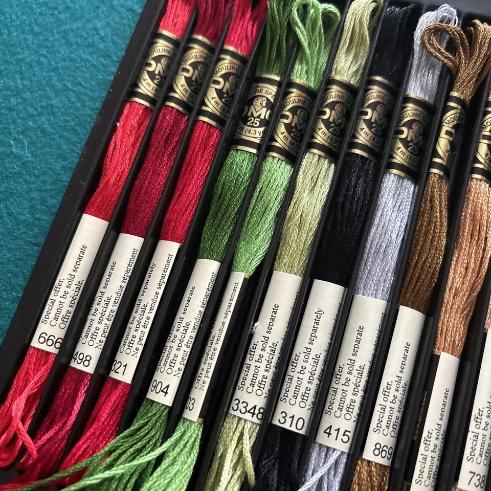 DMC Embroidery Thread Floss Lot of 50 Skeins Best Multiples Colors - Image 2 of 4