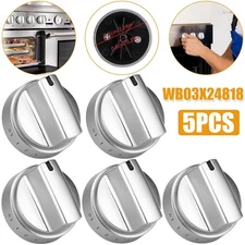 5 Pack WB03X24818 Control Knob Assembly For GE JGBS66REK3SS Range Knobs