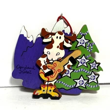 Opryland Hotel Cow Guitar Christmas Ornament