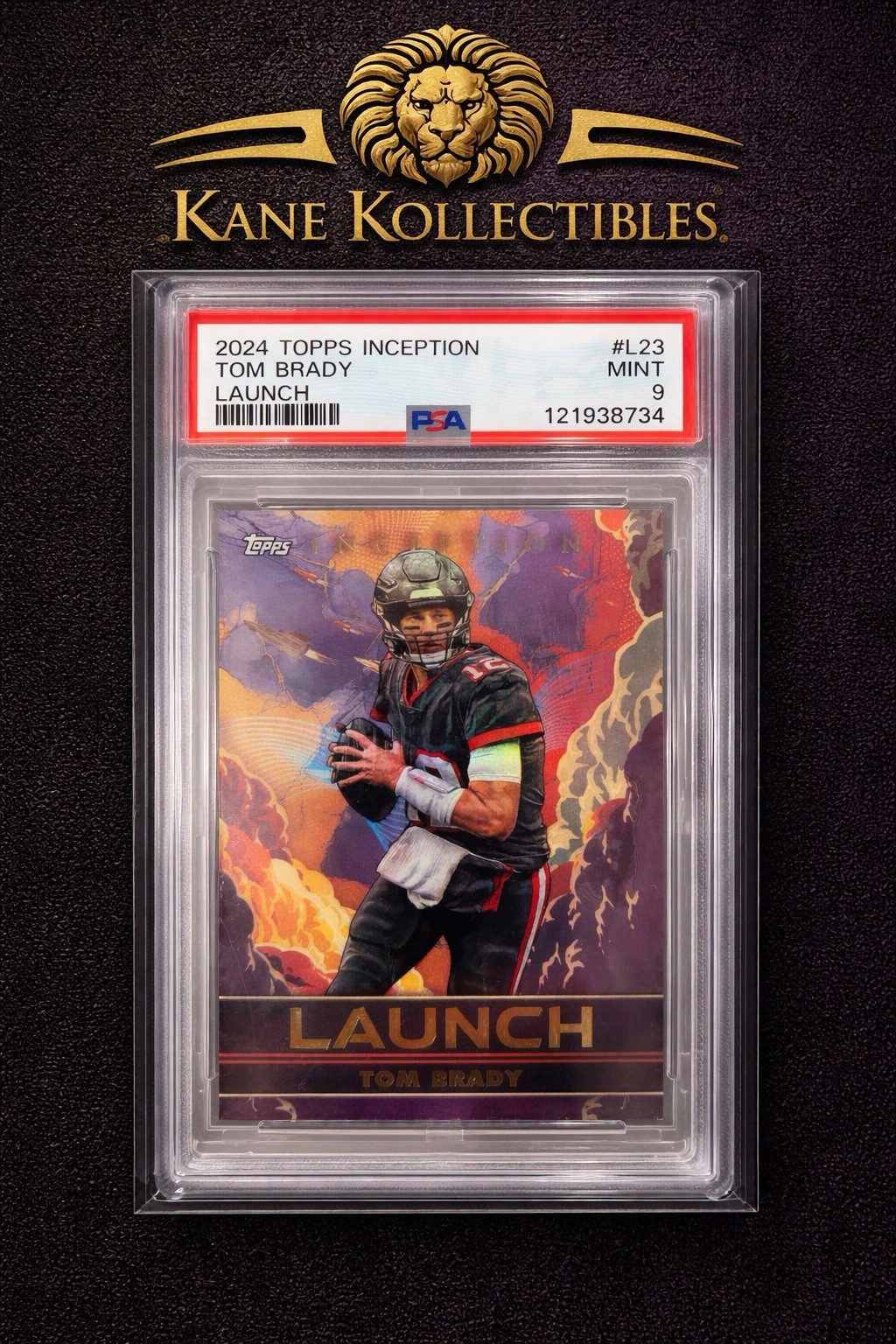 2024 TOPPS NFL INCEPTION LAUNCH CARD CASE HIT TAMPA BAY BUCCANEERS TOM BRADY L23