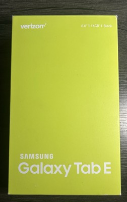 Samsung Galaxy Tab E SM-T377V 16GB 8.0'' Wi-Fi Verizon Tablet Black