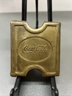Vintage Coca-Cola Soda Metal Belt Buckle Mason Mills Mass. USA