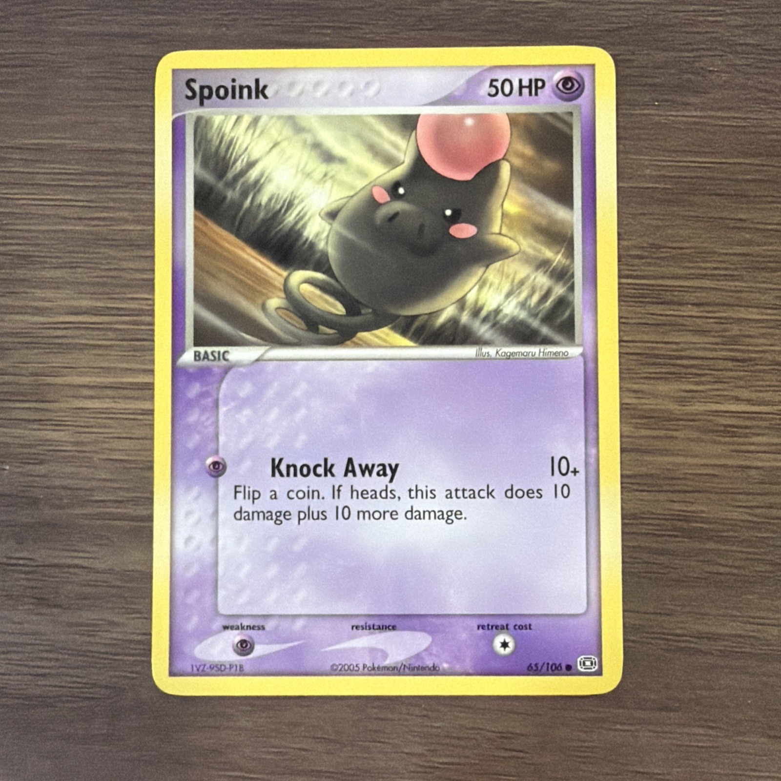 Spoink 65/106 Emerald Pokemon