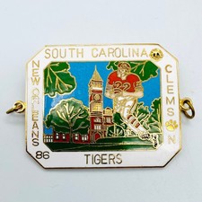 NOS 1986 South Carolina Clemson Tigers New Orleans PInback Lions Club #2