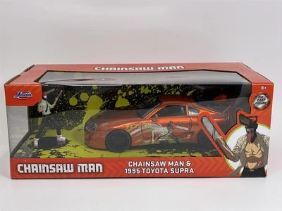 Chainsaw Man Figur Und 1995 Toyota Supra 1:24 Maßstab Jada 253255086 35181 - Bild 1 von 4
