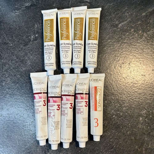 9- NUEVO Crema Loreal Excellence y Tratamiento Acondicionador Preferencia Superior # 3