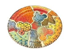 2005 Penzo Hand Painted Zimbabwe by J Banna for Disney Mouse Mini-Plate