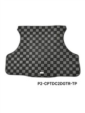 P2m For Acura Integra 1994-01 Dc2 Coupe Rear Trunk Carpet Mat Checker Dark Grey