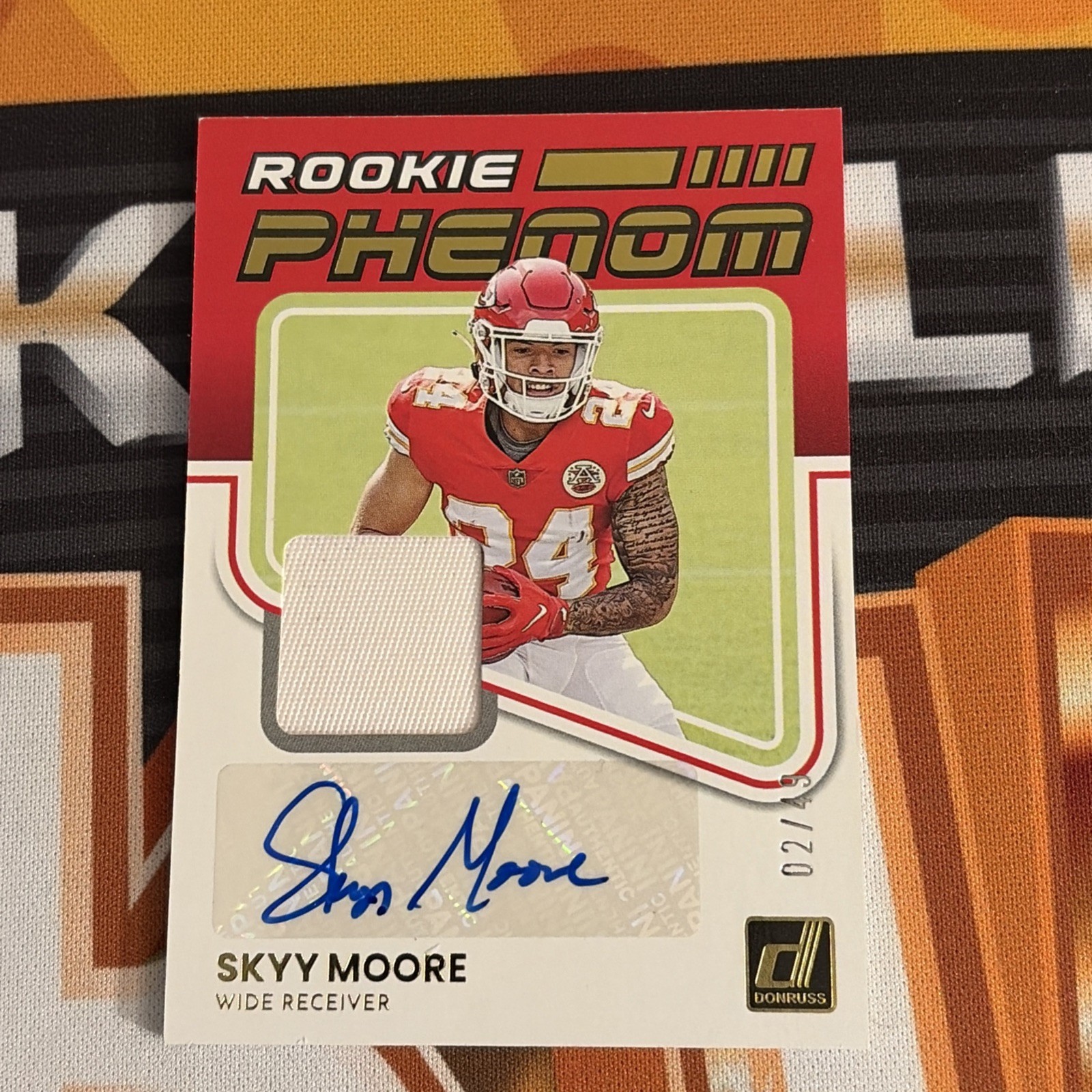 Skyy Moore Panini Donruss Rookie Phenom Jersey Autographs #RPA16 Base