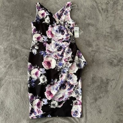 NWT Alex Evenings Dress 8 Cascade Embellished Wedding Guest Mother of Bride  | eBay