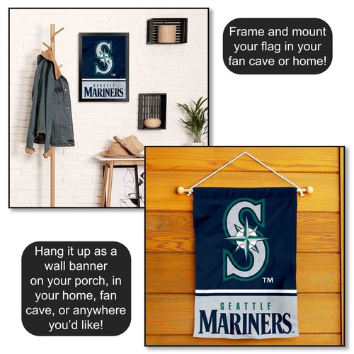 Seattle Mariners Garden Flag and Yard Banner - Picture 4 of 5