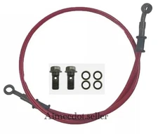 Front Braided Brake Hose Line for HONDA CRF250R (2004–2021, 2023)