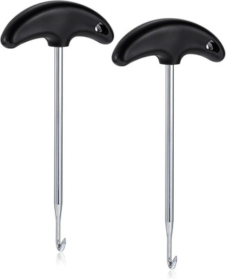 2PCS Ice Skate Lace Tightener Tool Stainless Steel Boot Hook Hockey Skate Key