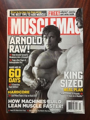 Muscle Mag International Magazine July 2008 Arnold Schwarzenegger Bodybuilding