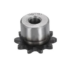 #25 Chain Roller Sprocket 6mm Bore 14mm OD, 10 Tooth C45 Carbon Steel
