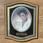 Vintage 1983 Michelob Beer Girl with Mug Sign Mirror