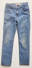 Kids Levi's 514 Performance Straight Jeans Dark Wash Size 12 Reg