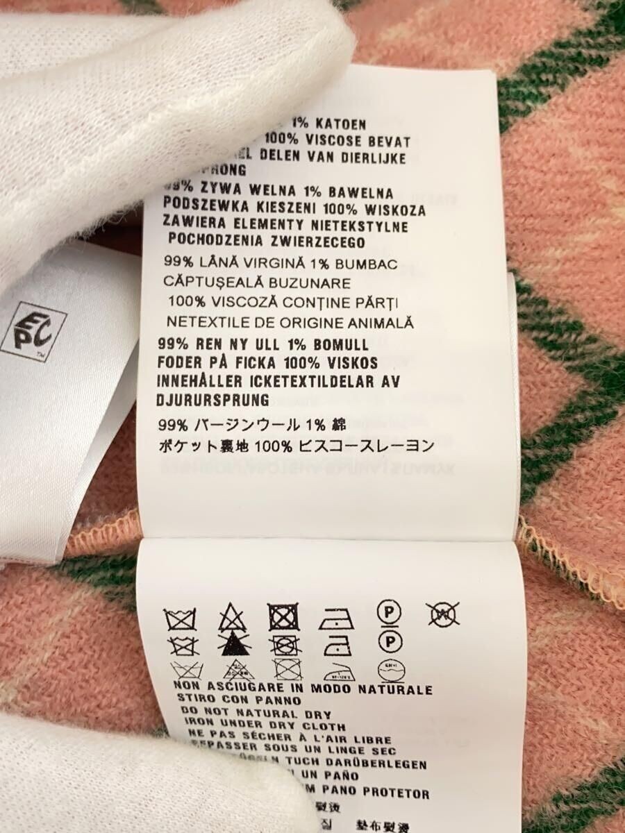 ALTRA MIU altro cappotto lungo 36 lana rosa check AMM1 2020