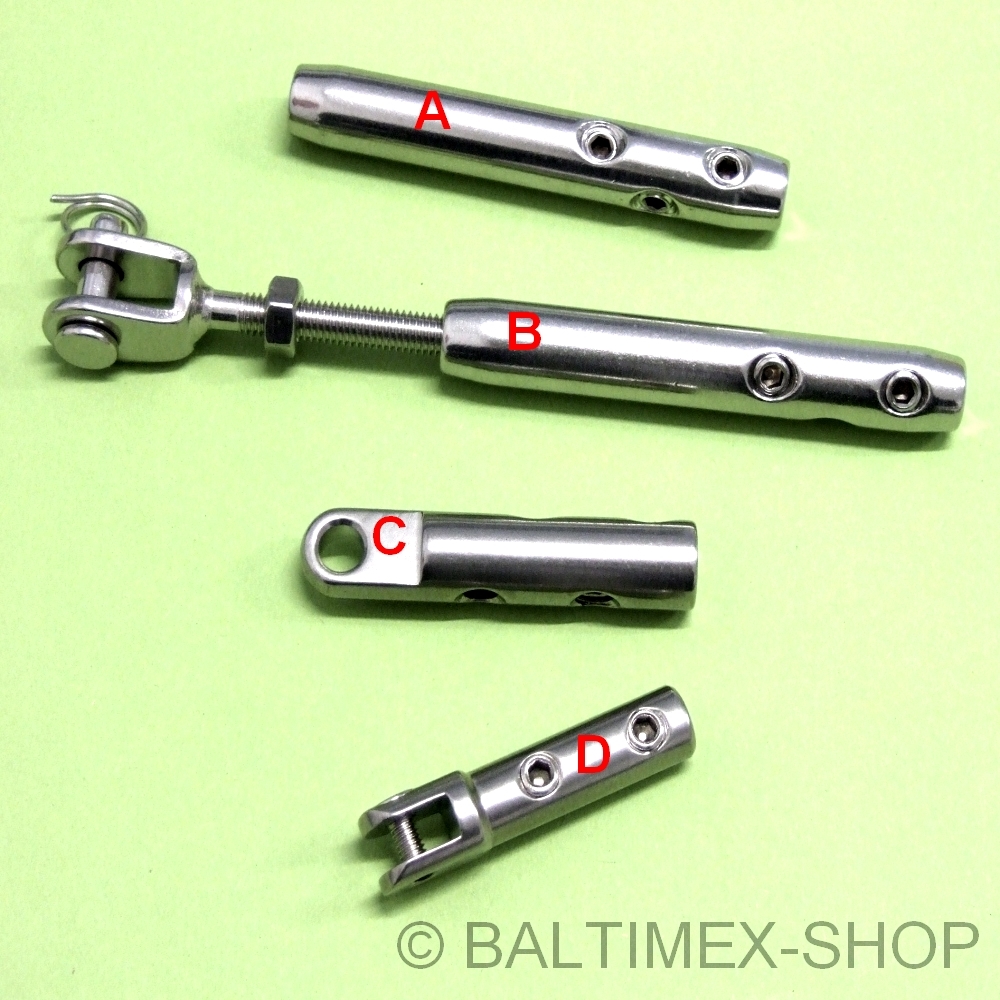 4x DEANKEJI Drahtspanner - Aluminium Spannverschluss Für Poolabdeckung