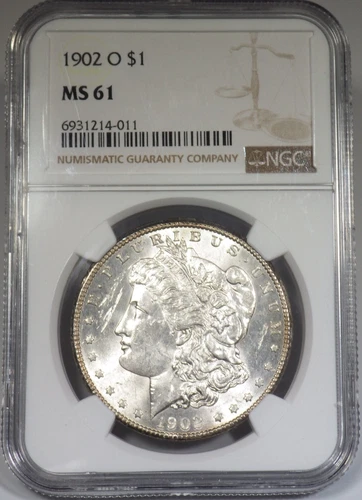 1902-O Morgan Silver Dollar NGC graded MS 61