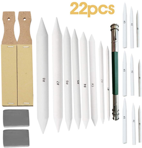 Baisdy Blending Stumps And Tortillions Set Blending Sticks For Student Sketch Dr | eBay