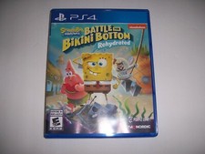 Replacement Box Case SPONGEBOB SQUAREPANTS BIKINI BOTTOM PS4 ORIGINAL NO DISC