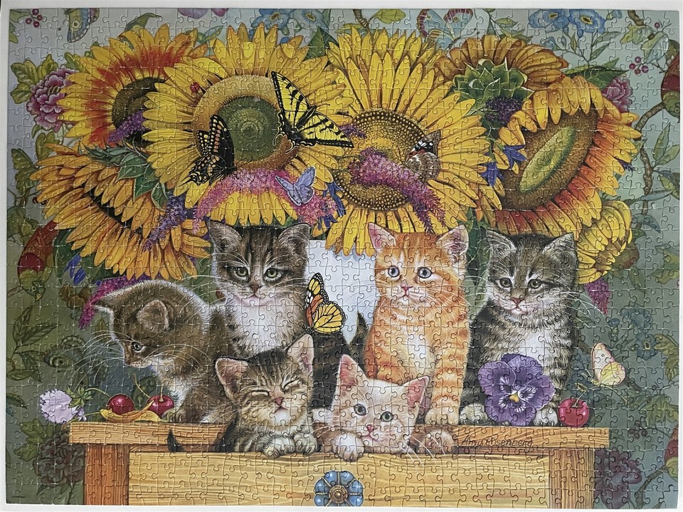 Used Big Ben for Milton Bradley 1000 Piece Jigsaw Puzzle Summer