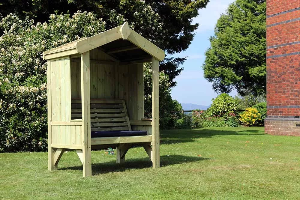 Garden Arbour Wooden Garden Arbour with Roof Cottage Arbour 2
