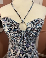 sele halter dress vintage small with o ring